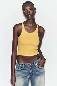 RIBBED CROP TOP