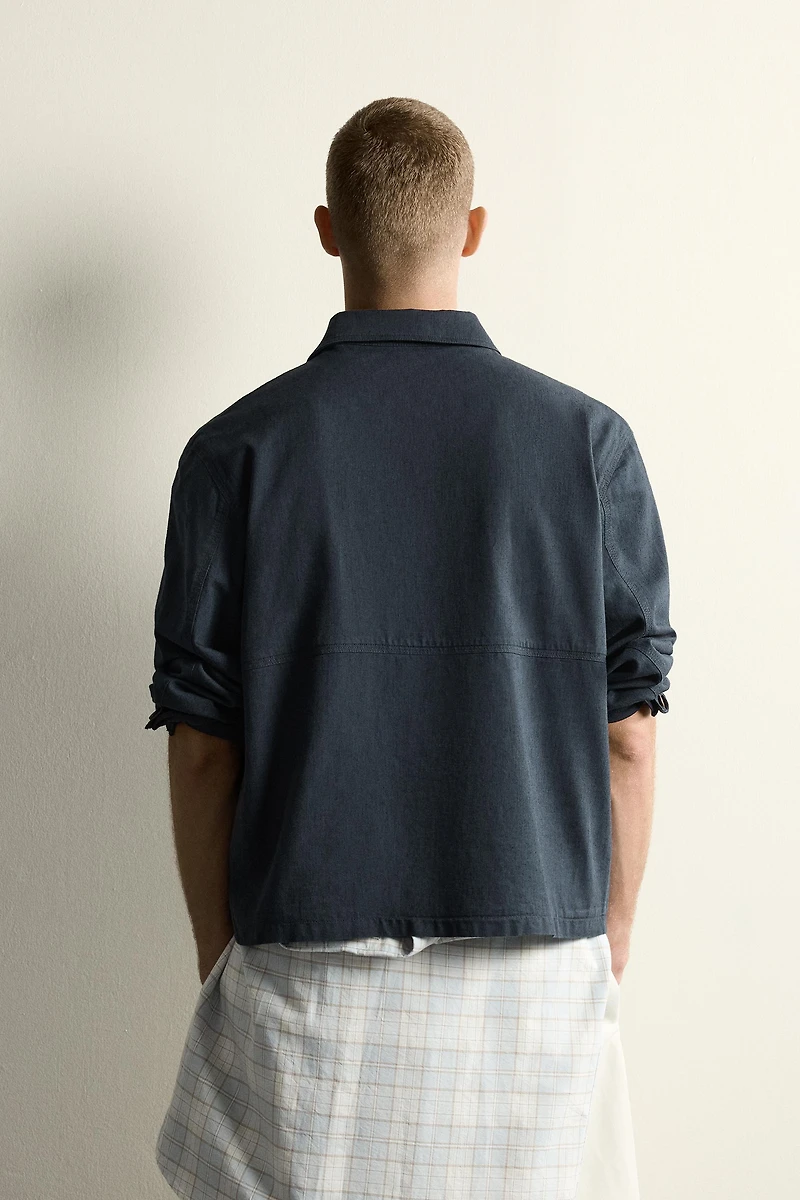 RELAXED FIT POCKET OVERSHIRT