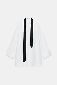 CHEMISE OVERSIZE CRAVATE ZW COLLECTION LIMITED EDITION