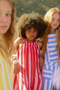 STRIPED SHORT JUMPSUIT