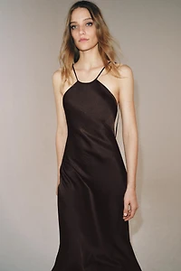 ROBE SATINÉE HALTER ZW COLLECTION