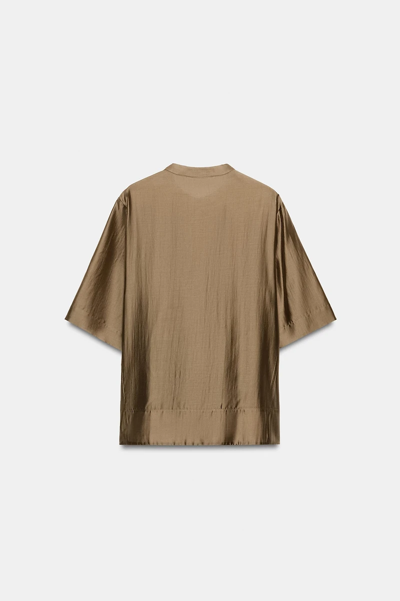 BLOUSE FLUIDE À MANCHES COURTES ZW COLLECTION