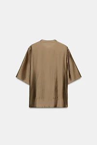 BLOUSE FLUIDE À MANCHES COURTES ZW COLLECTION