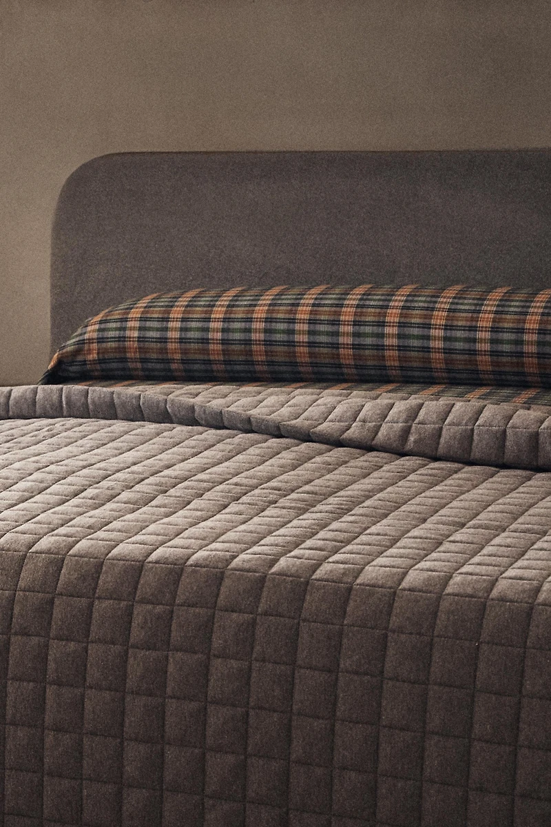 GREY MELANGE JERSEY DUVET