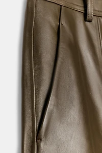 PANTALON DROIT EN CUIR ZW COLLECTION ÉDITION LIMITÉE