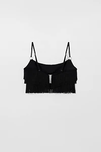 FRINGED BIKINI TOP KATE MOSS X ZARA