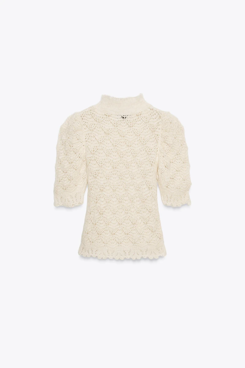 ROMANTIC RIB KNIT SWEATER