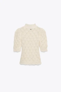 ROMANTIC RIB KNIT SWEATER