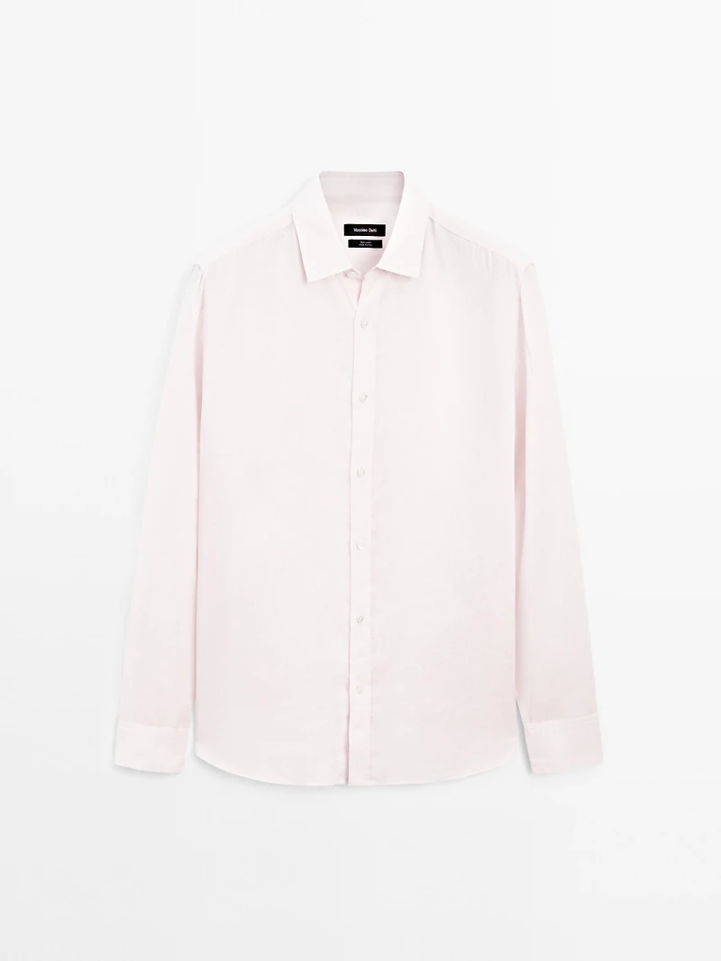 100% linen regular fit shirt