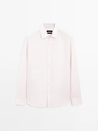 100% linen regular fit shirt