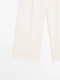 Wide-leg trousers with double dart