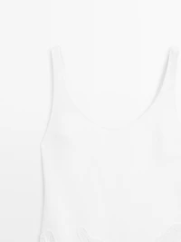 Robe midi ample en coton mélangé