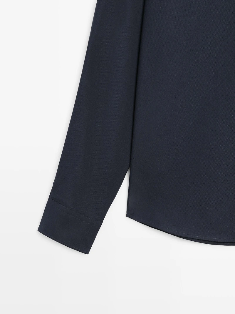 Regular fit twill shirt