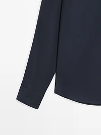 Regular fit twill shirt