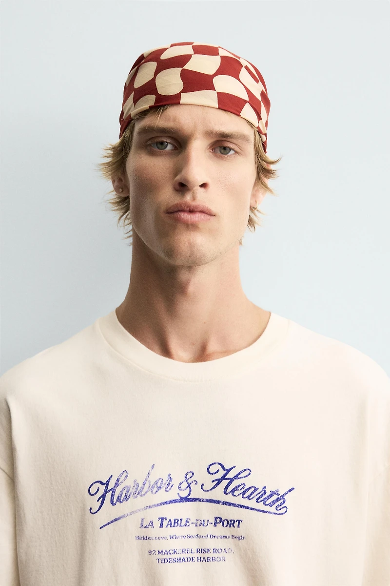T-SHIRT IMPRIMÉ DÉLAVÉ