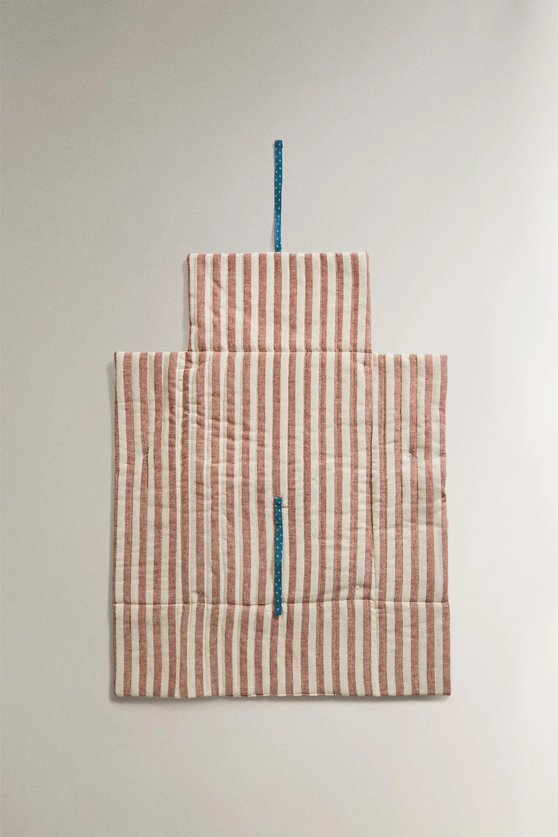 STRIPED PORTABLE BABY CHANGING MAT