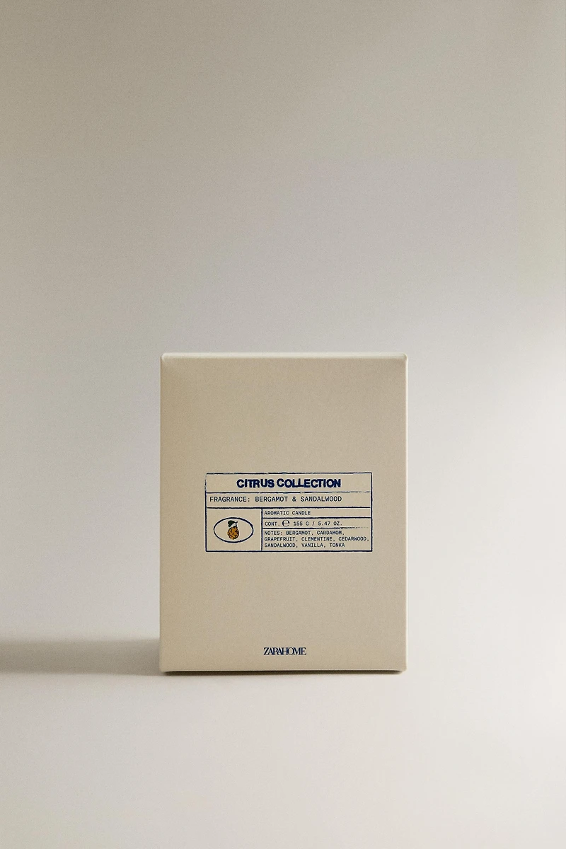 G) BERGAMOT & SANDALWOOD SCENTED CANDLE