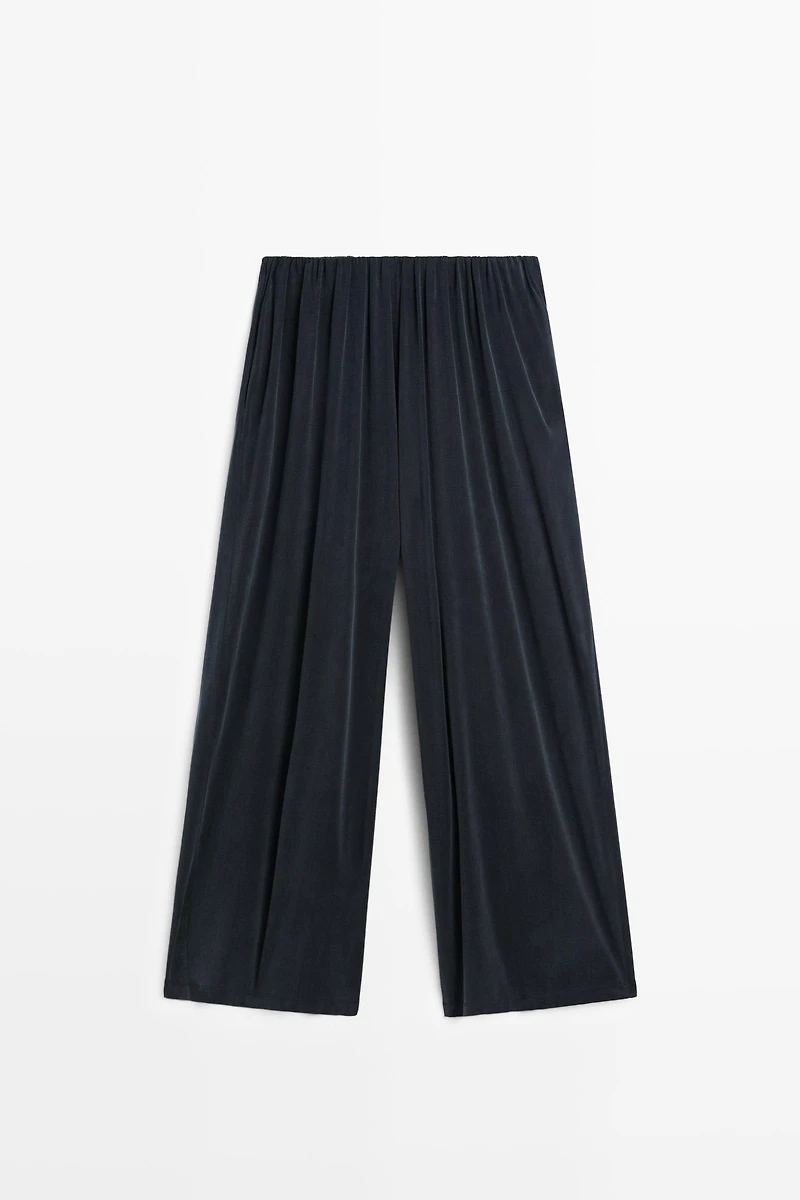 Pleated flowing wide-leg pants - STUDIO