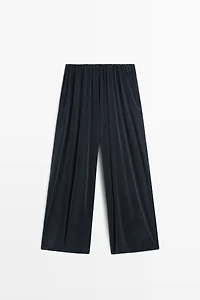 Pleated flowing wide-leg pants - STUDIO