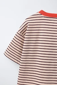 T-SHIRT RAYURES CONTRASTE