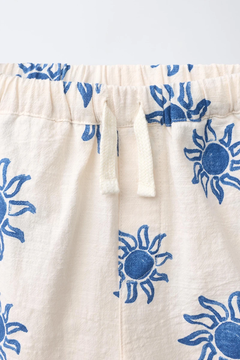 SUN PRINT SHORTS