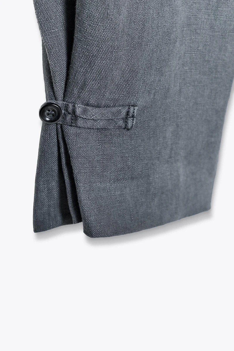 PANTALON LIN À PINCES ZW COLLECTION