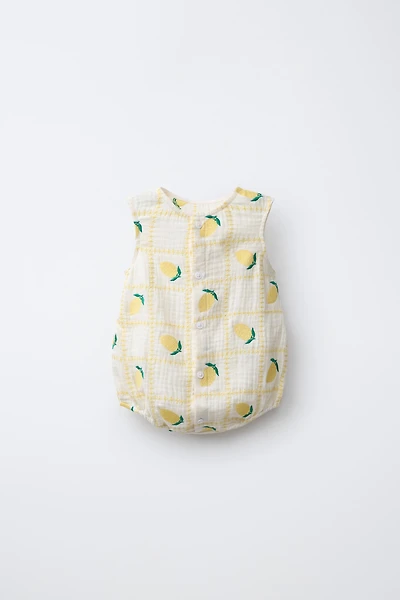 EMBROIDERED LEMON ROMPER CASA LAWA X ZARA KIDS