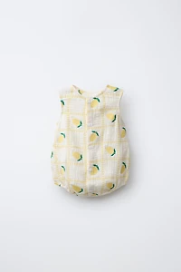EMBROIDERED LEMON ROMPER CASA LAWA X ZARA KIDS