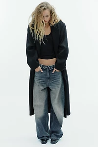 EXTRA LONG WOOL BLEND COAT