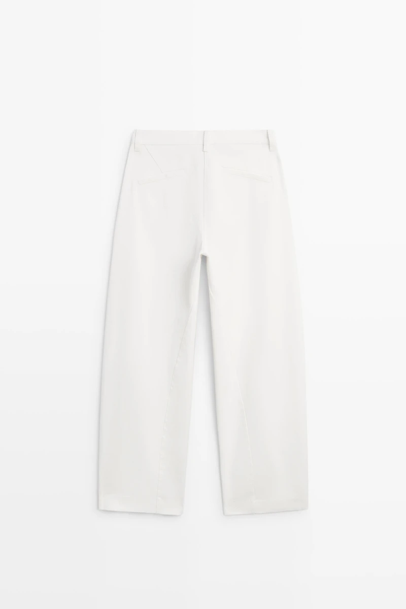 100% Cotton barrel fit pants