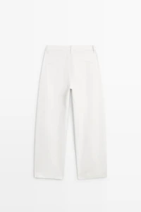 100% Cotton barrel fit pants