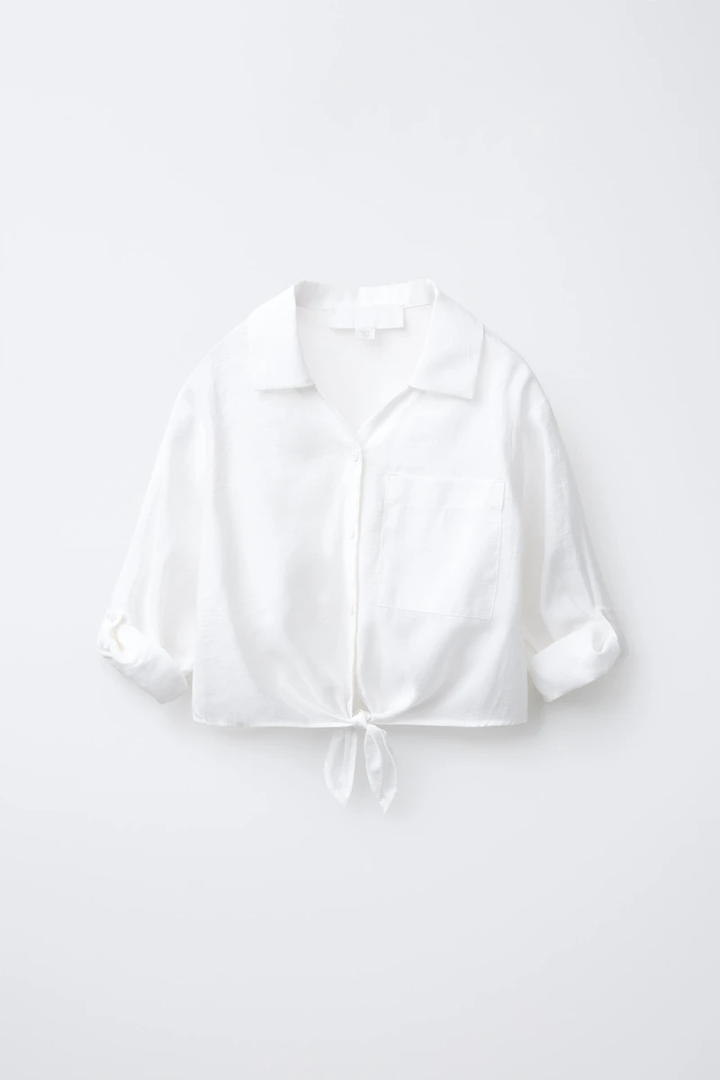 CHEMISE FLUIDE À NŒUD