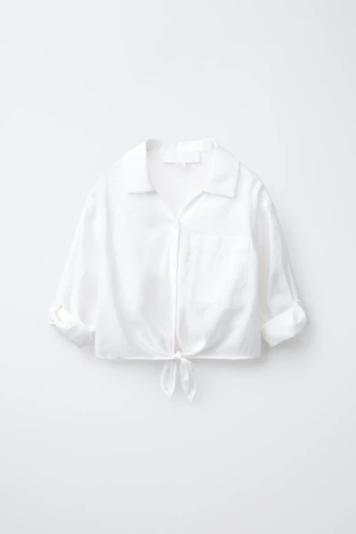CHEMISE FLUIDE À NŒUD