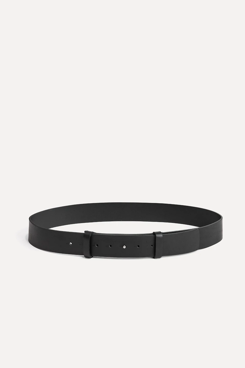 PLAIN LEATHER BELT 50TH ANNIVERSARY