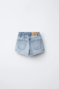 RHINESTONE RIPPED SHORTS