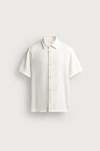 REGULAR FIT TEXTURED SHIRT