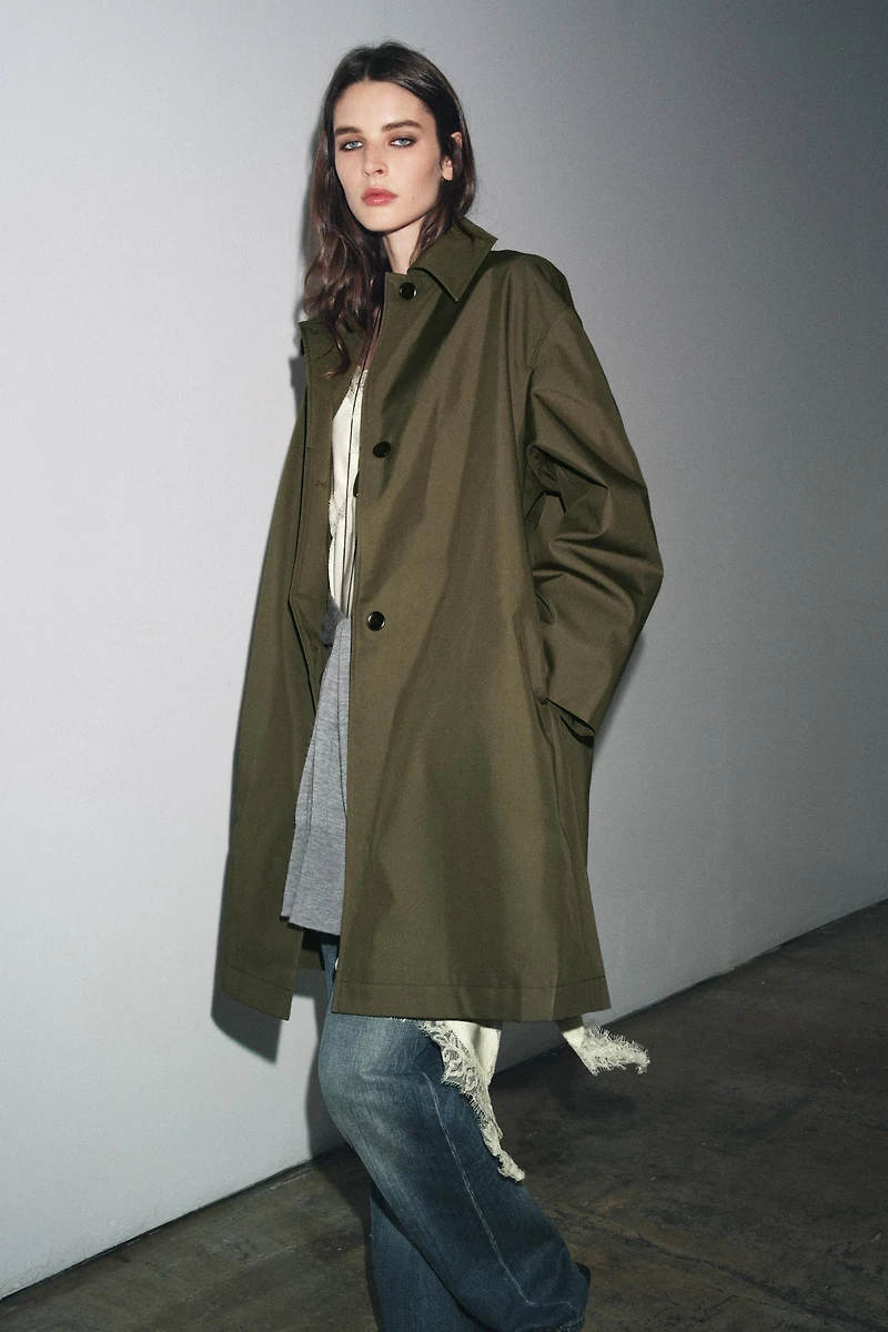 WATER REPELLENT TRENCH COAT ZW COLLECTION