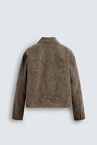 TEXTURED JACQUARD JACKET