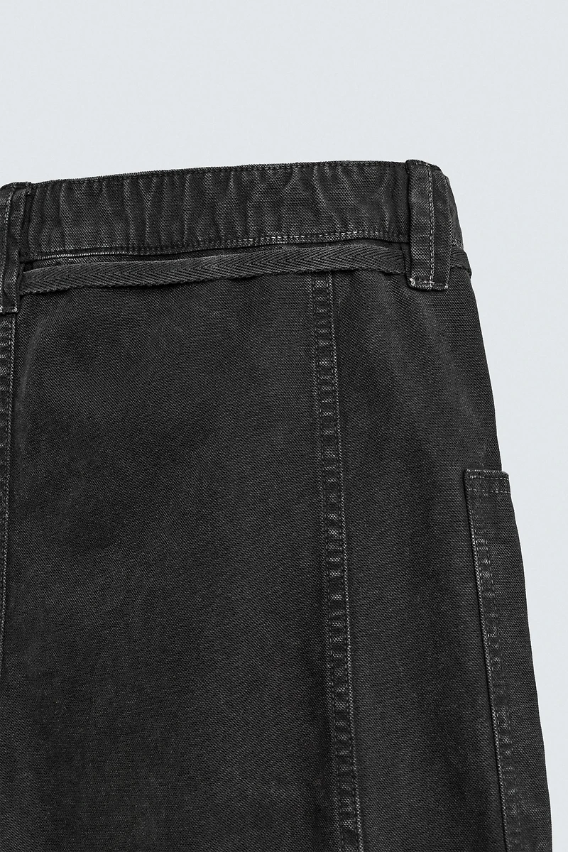 BELTED BAGGY FIT SHORTS