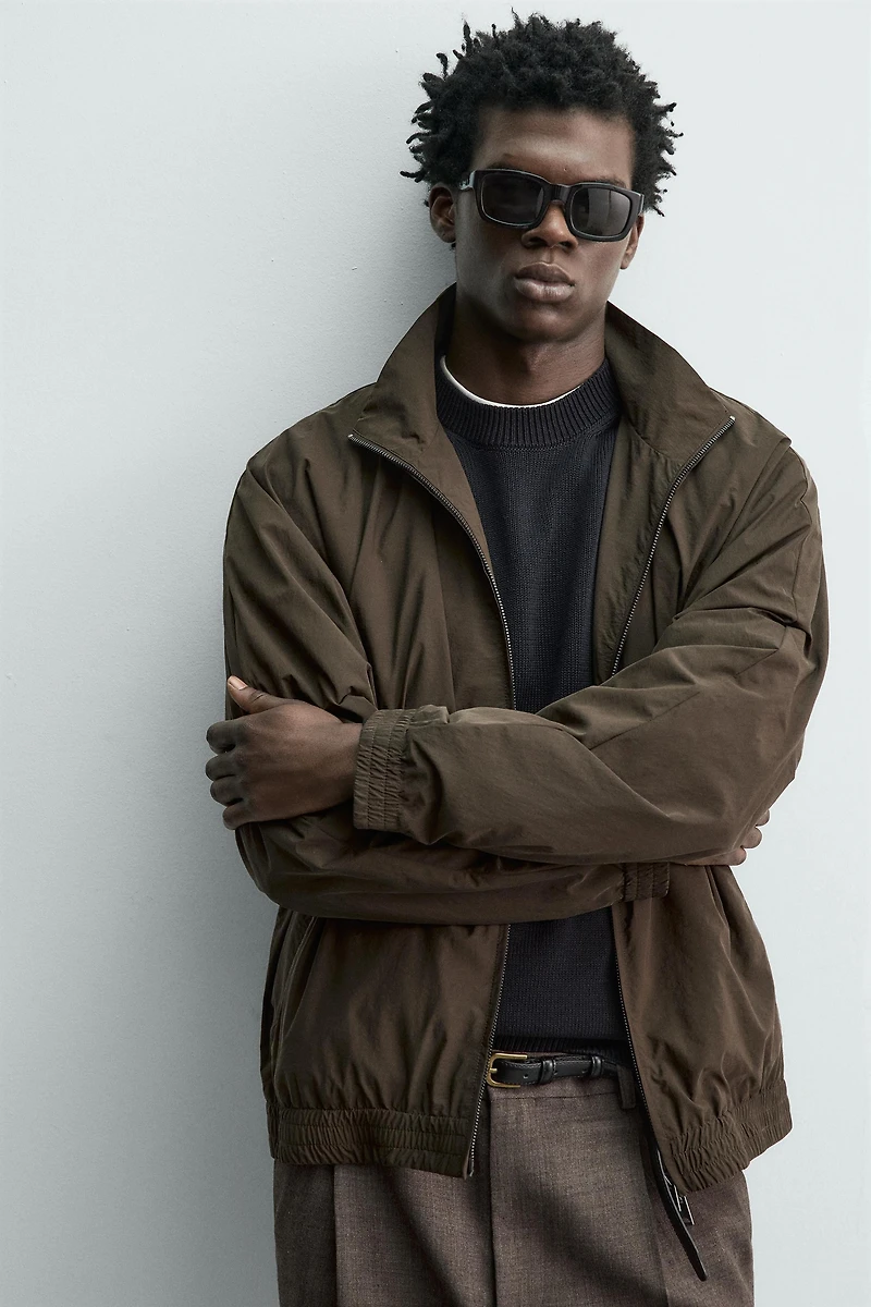 RELAXED FIT BOMBER JACKET