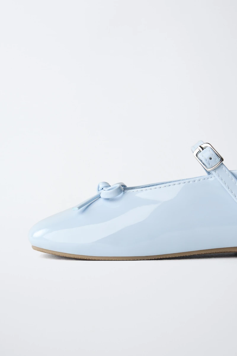 SLINGBACK BALLET FLATS WITH BOW