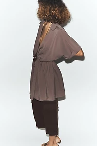 SHORT WRAP DRESS