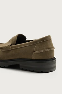 MOCASSINS EN CUIR À SEMELLE TRACK AVEC MASQUE