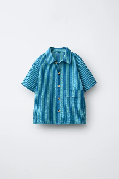 SEERSUCKER STRIPED SHIRT