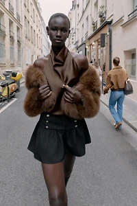 JUPE-SHORT À BOUTONS