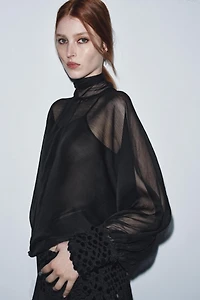 BLOUSE SEMI-TRANSPARENTE ZW COLLECTION