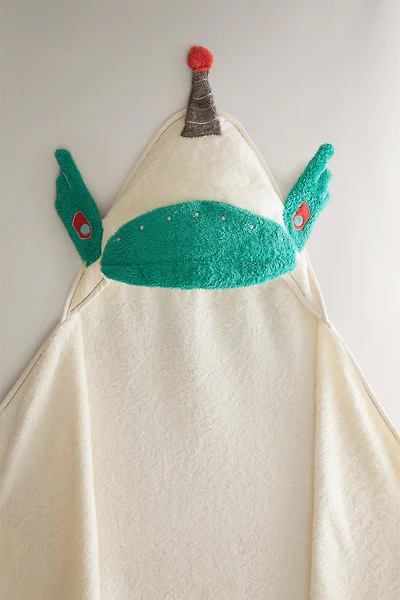 SPACE HOODED BABY TOWEL