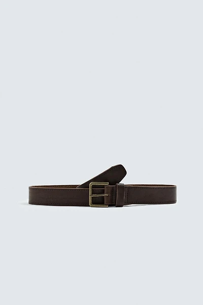 CEINTURE EN CUIR EFFET VINTAGE