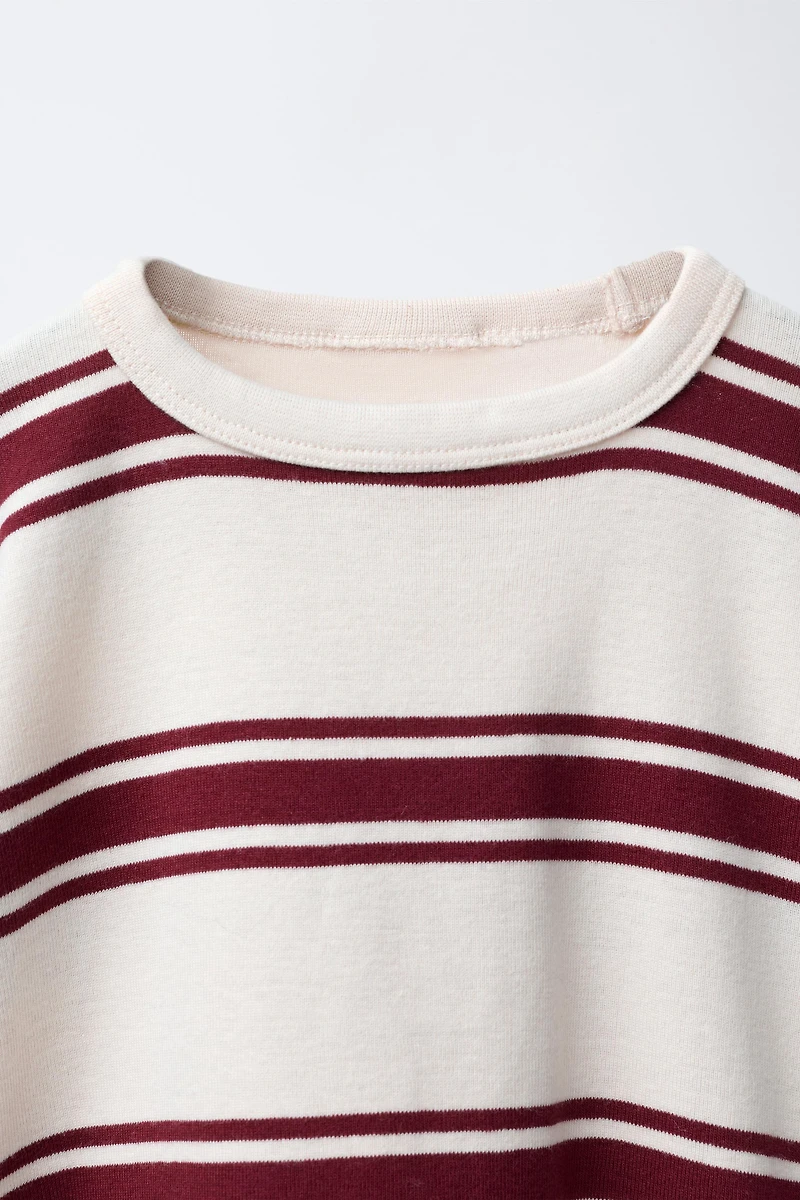 EMBROIDERED STRIPED T-SHIRT