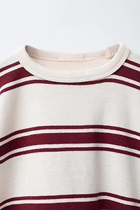 EMBROIDERED STRIPED T-SHIRT